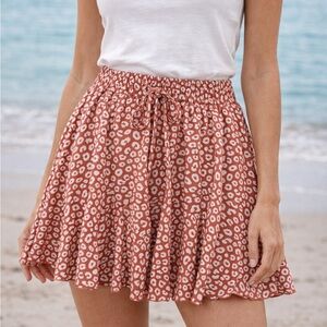 Women's Elastic Waist Mini Skirt M